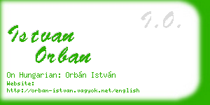 istvan orban business card