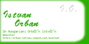 istvan orban business card
